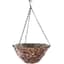Gardener Select 14" Hanging Basket Round Brown Wicker 3 Strand Hanger 6/CS — thumbnail 1 of 2