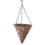 Gardener Select 12" Hanging Basket Cone Brown Wicker 3 Strand Hanger 6/CS — thumbnail 1 of 2