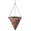 Gardener Select 14" Hanging Basket Cone Brown Wicker 3 Strand Hanger 6/CS — thumbnail 1 of 2
