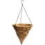 Gardener Select 12" Black Plaid Cone Hanging Basket 12"wx12"h 6/CS — thumbnail 1 of 2