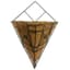 Gardener Select 12" Black Plaid Triangle Wall Basket 12"wx8"dx17"h 6/CS — thumbnail 1 of 2