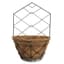 Gardener Select 14" Black Plaid Wall Planter 14"wx20"h 6/CS — thumbnail 1 of 2