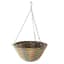 Gardener Select 12" Plastic Round Hanging Basket Grey/Orange/Green 24/CS — thumbnail 1 of 2