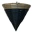 Gardener Select 14" Cone Hanging Basket Gray Tan Band Wicker 20/CS — thumbnail 1 of 2