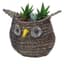 Gardener Select 10.5" Large Owl Rattan Rope Topiary 10/CS — thumbnail 1 of 2