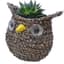 Gardener Select 7" Small Owl Rattan Rope Topiary 12/CS — thumbnail 1 of 2