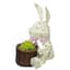 Gardener Select 9" Medium White Bunny Wicker Topiary 12/CS — thumbnail 1 of 2