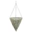 Gardener Select 14" Cone Hanging Basket White Wicker 20/CS — thumbnail 1 of 2