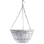 Gardener Select 12" Round Grey Wood Hanging Basket w/ Chain Hanger 24/CS — thumbnail 1 of 2
