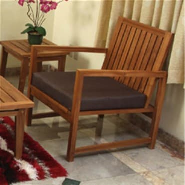 Gardener Select Teak Bella Deep Chair w/ Cushion — photo 1 of 2