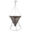 Gardener Select 14" Coffee Cone Hanging Basket with Black Stand & 3 Strand Black Stiff Hanger — thumbnail 1 of 2