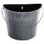 Gardener Select 10.2" Half Round Wall Bucket Antique Black 10.2"x5.1"x8.7" 12/CS — thumbnail 1 of 2