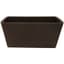 Gardener Select 10" Rectangle Balcony Planter Chocolate — thumbnail 1 of 2