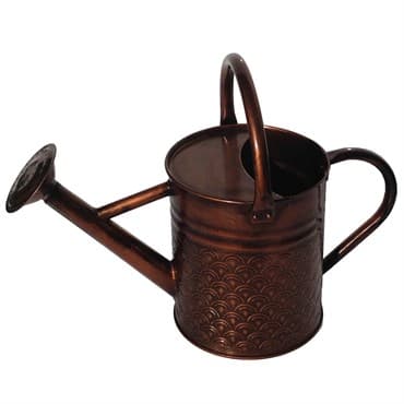 Gardener Select 2.4L .63G Watering Can Copper Finish Textured Pattern — photo 1 of 2