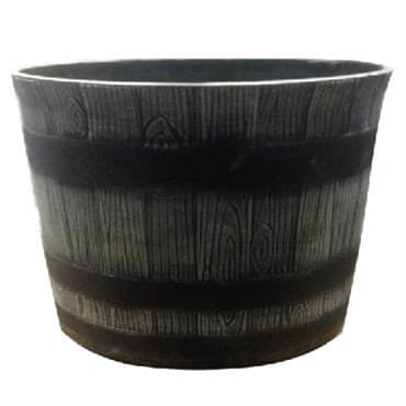 Gardener Select 14" Whiskey Brl Round Planter 12/CS — photo 1 of 2