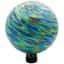 Gardener Select 10" Blue Green Swirl Planet Glass Garden Globe — thumbnail 1 of 2