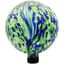 Gardener Select 10" Blue Green Abstract Planet Glass Garden Globe — thumbnail 1 of 2