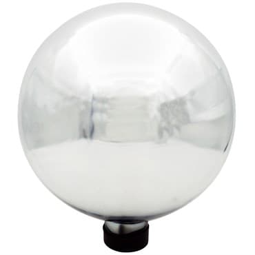 Gardener Select 10" Silver Plated Glass Garden Globe — photo 1 of 2