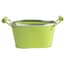 Gardener Select 6" Zinc Oval Planter with Handles Green 6.1"x3.5"x3.2" — thumbnail 1 of 2