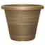 Grower Select 17.20 Rattan Rolled Rim Planter Antique Brass 20/CS — thumbnail 1 of 2