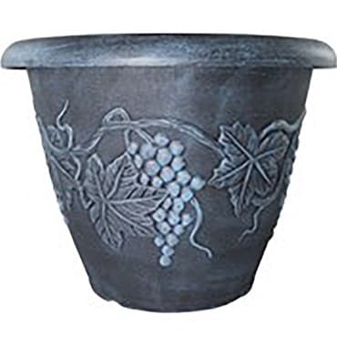 Grower Select 18.00 Grapevine Pot Black With Blue Wash Each 410/PL, 18.11in OD x 18.11in H x 13.78in Base, 10.3Gal — photo 1 of 2