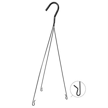GS WIRE HANGER BLACK 3 STRAND FITS 12" AND 14" COCO LINED HANGING BASKETS — photo 1 of 2