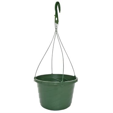 Grower Select 12.00 Twist Hanging Basket 2.32gal With 4-Strand Plastic Hanger Green 50/CS — photo 1 of 2
