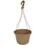 Grower Select 12.00 Twist Hanging Basket 2.32gal With 4-Strand Plastic Hanger Mocha 50/CS — thumbnail 1 of 2