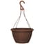 Grower Select 13.00 Wicker Hanging Basket with Hanger Chestnut 2.62gal 50/CS - 13in OD x 7.5in H — thumbnail 1 of 2