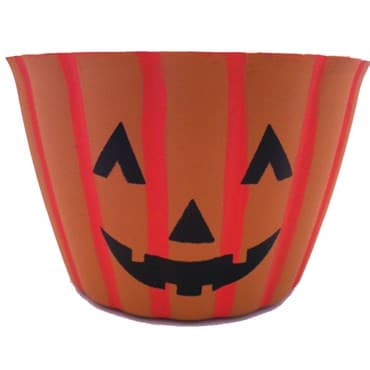 Grower Select 09.00 Little Harv Pumpkin Cover Pot With Face 90/CS — photo 1 of 2
