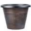 Grower Select 12.00 Beth Pot Copper Wash 11.5 Liter 3.04gal 24/CS - 13.11in OD x 10.24in H — thumbnail 1 of 2