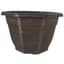 Grower Select 11.00 Octagon Planter Gold Brush on Black 1.64gal 45/CS - 11in OD x 7.5in H x 6.37 BD — thumbnail 1 of 2