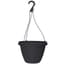 Grower Select 10.50 Cove Combo Hanging Basket, with Hanger, Black, 66 per Case, 10.51in OD x 6.75in H,  1.68Gallon — thumbnail 1 of 2
