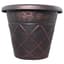 Grower Select 18.00 Lattice Pot Black / Copper 7.45gal 15/CS — thumbnail 1 of 2