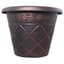 Grower Select 12.25 Lattice Pot Black / Copper 40/CS 41CS/PL — thumbnail 1 of 2