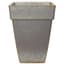 Grower Select 11.00 Euro Square Plastic Pot with False Bottom Painted Galvanized Look 3.7gal 6/CS - 10.8in OD x 12.2in H — thumbnail 1 of 2