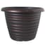 Grower Select 13.00 Stout Round Full Rings Copper Brush on Black 2.94gal 15/CS - 13.3in OD x 9.5in H x 8in BD — thumbnail 1 of 2