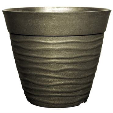 Grower Select 12.00 Dune Flat Rim Planter Brushed Champagne 25/CS — photo 1 of 2