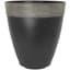 Grower Select 14.00 Gala Tall Planter High Gloss Black With Chalk Rim 7gal 9/CS - 14in OD X 15in H — thumbnail 1 of 2