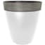 Grower Select 14.00 Gala Tall Planter High Gloss White With Chalk Rim 7gal 9/CS - 14in OD X 15in H — thumbnail 1 of 2