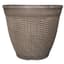 Grower Select 17.00 Wicker Pot Round Coffee Cream 22/CS, 17in OD x 14.5in H x 9.45in BD, 34.2 Liters, 9 Gallons — thumbnail 1 of 2