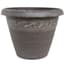 Grower Select 13.00 Naomi Planter Aged Cappuccino Tan Brush on Brown 2.95gal 12/CS - 13.2in OD X 10.2in H x7.12in BD — thumbnail 1 of 2