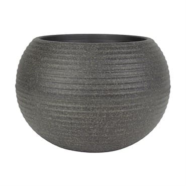 HC 8" Atlas Planter Brown River Rock — photo 1 of 2