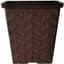HC 14" Borden Square Low Planter Chestnut — thumbnail 1 of 2