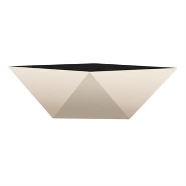 HC 6" Deco Faceted Bowl Vanilla Bisque — photo 1 of 2
