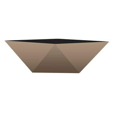HC 8" Deco Faceted Bowl Artisan Taupe — photo 1 of 2