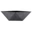 HC 8" Deco Faceted Bowl Faux Concrete — thumbnail 1 of 2