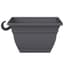 HC 12" Eclipse Square Hanging Basket Warm Gray — thumbnail 1 of 2