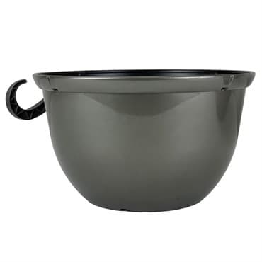 HC 12" Metallic Hanging Basket Pewter — photo 1 of 2