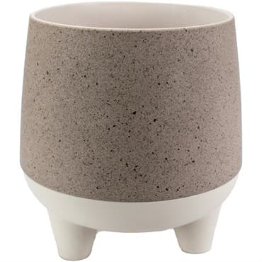 HC 8" Orion Pot Greige Granite/Birch — photo 1 of 2